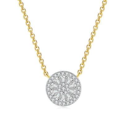 Anne-Marie Round Crystal Gold Necklace