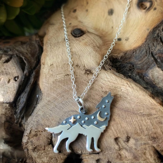 Cosmic Wolf Necklace