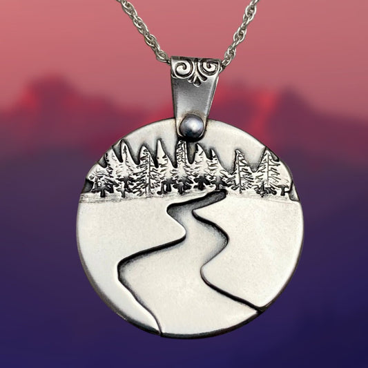 Running Forest River Necklace