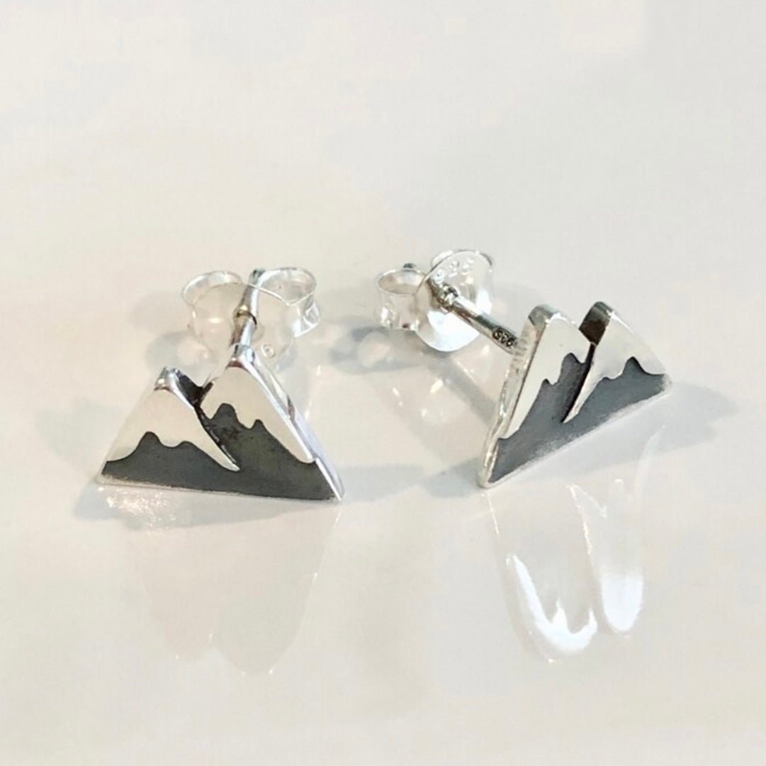 Snow Capped Mountain Earrings