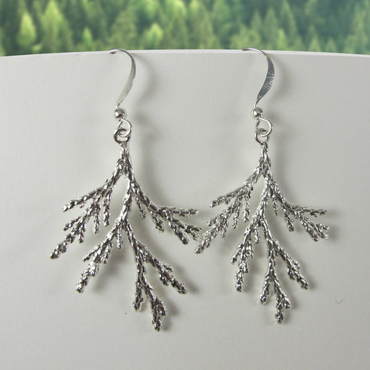 Spruce Tree Leaf Earrings